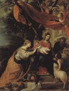 Mateo cerezo The Mystic Marriage of St.Catherine oil on canvas
